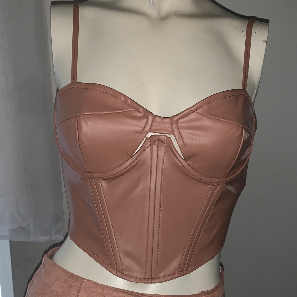 Forever 21 Brown Bustier Top